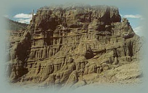 the badlands, a volcanic upthrust, in southern oregon near gathering light ... a retreat and not far from crater lake.