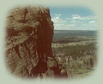 hiking and rock climbing at the badlands in southern oregon.