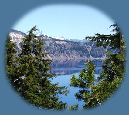 
crater lake national park near gathering light ... a retreat in klamath basin in southern oregon.