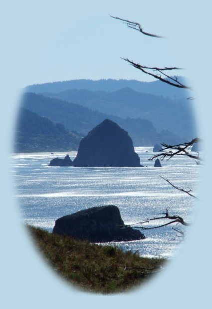 travel oregon hwy 101, pacific coast scenic byway, and see ecola state park on the northern oregon coast, near cannon beach, oregon.