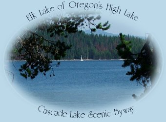 elk lake one of the high mountain lakes accessible on the cascade lakes highway in the cascade mountains of oregon.