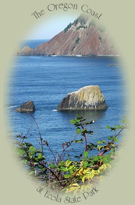 the oregon coast at ecola state park - part of the lewis and clark odyssey.